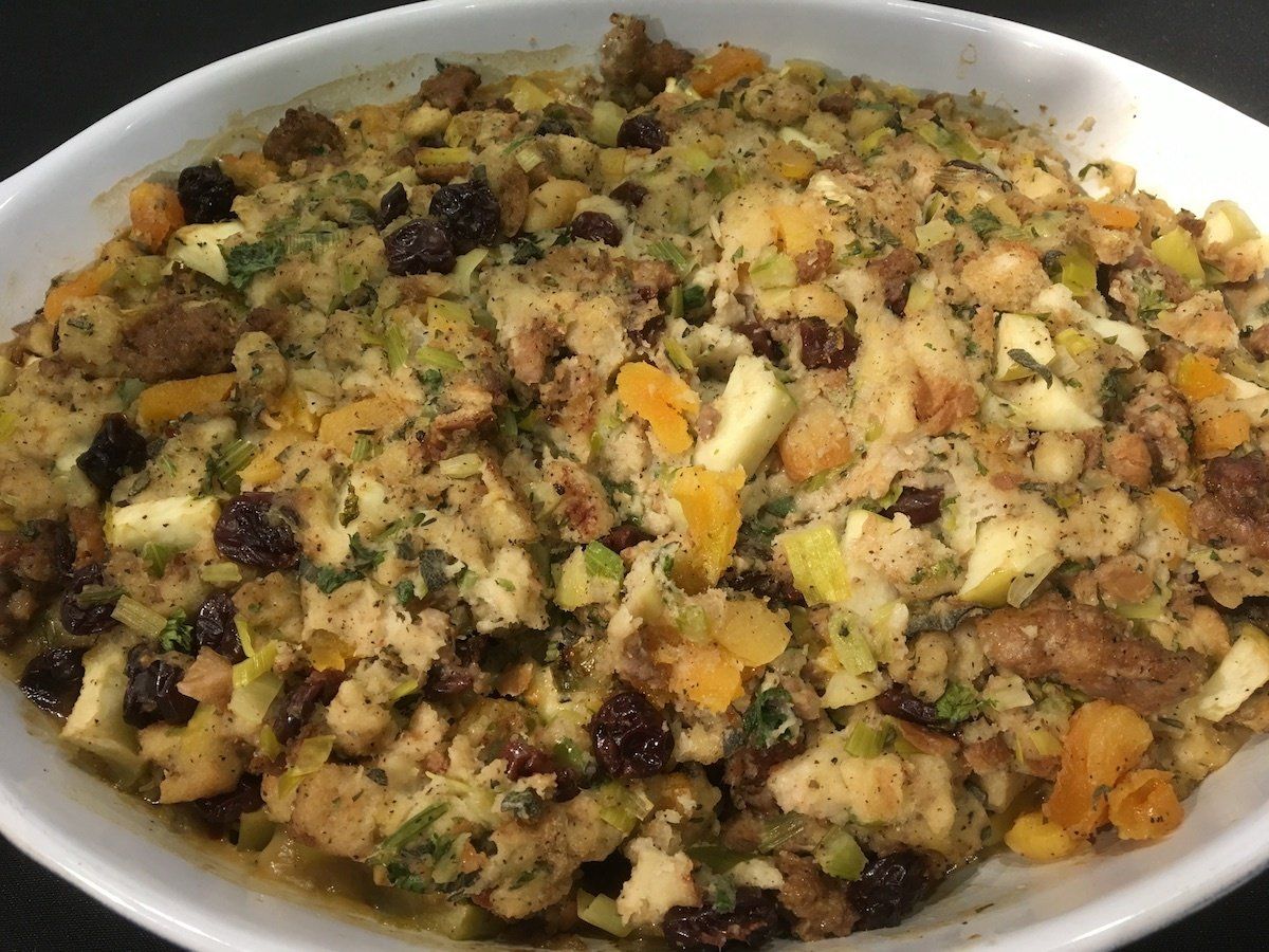 Dried Fruit and Sausage Stuffing